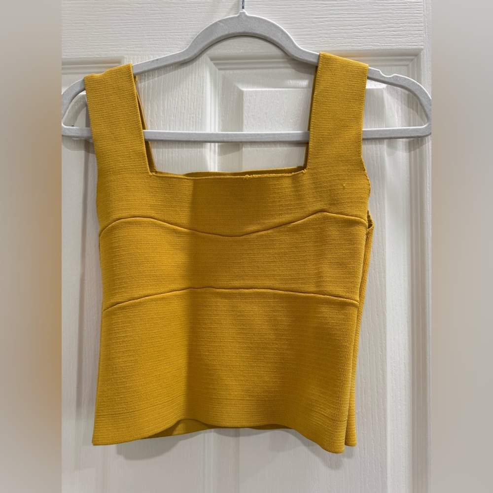 Listicle Mustard Yellow Crop Top